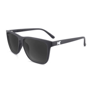 Czarne sportowe okulary przeciwsłoneczne Fast Lanes Black Smoke Knockaround