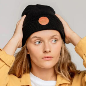 czapka beanie czarna Kabak
