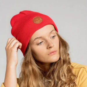 Czapka beanie z bawełny organicznej makowa KABAK