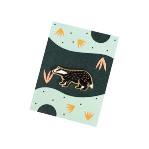 Pin przypinka borsuk KABAK