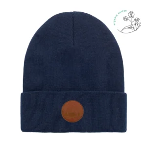 Bawełniana czapka beanie granatowa Kabak