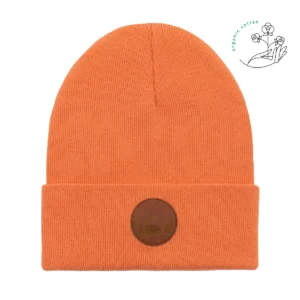 Bawełniana czapka beanie brzoskwiniowa Kabak