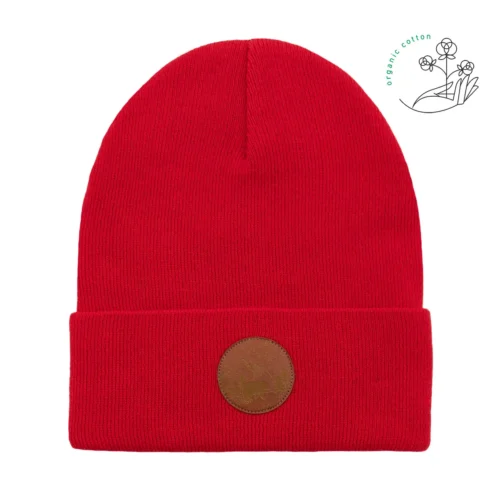 Bawełniana czapka beanie makowa Kabak