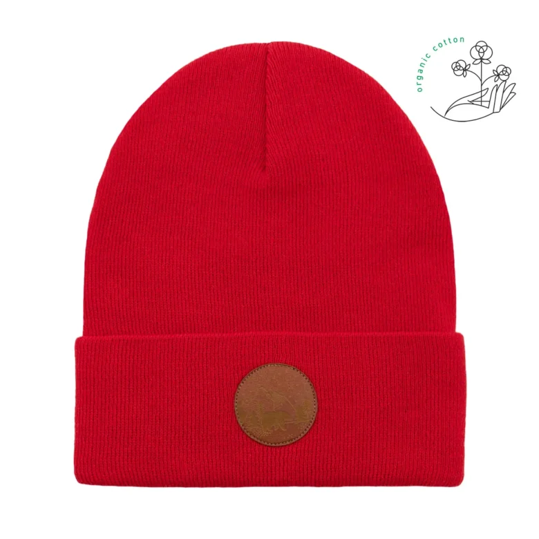 Bawełniana czapka beanie makowa Kabak