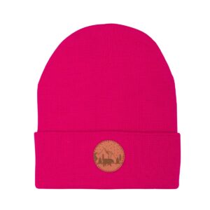 Czapka beanie z bawełny organicznej różowa