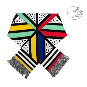 Szalik z bawełny organicznej Pop Art Kabak
