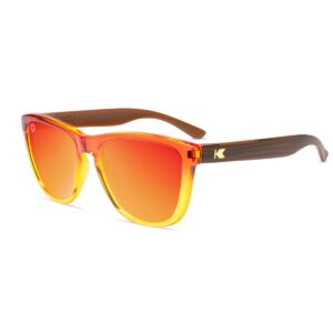 Pomarańczowe okulary przeciwsłoneczne Firewood Premiums Knockaround