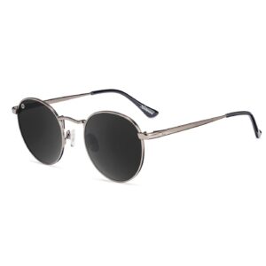 Srebrne okrągłe okulary Gunmetal / Smoke Love & Haights Knockaround