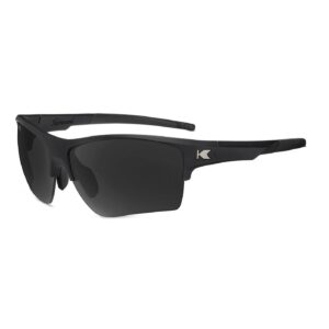 Czarne sportowe okulary Flight Paths Black on Black Knockaround