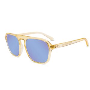 Duże brzoskwiniowe okulary pilotki Beach Peach Knockaround