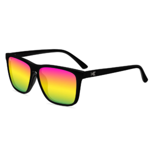 Czarne okulary Rainbow on Black Fast Lanes Knockaround