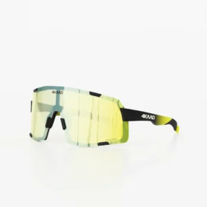 Czarno złote rowerowe okulary sportowe 4KAAD
