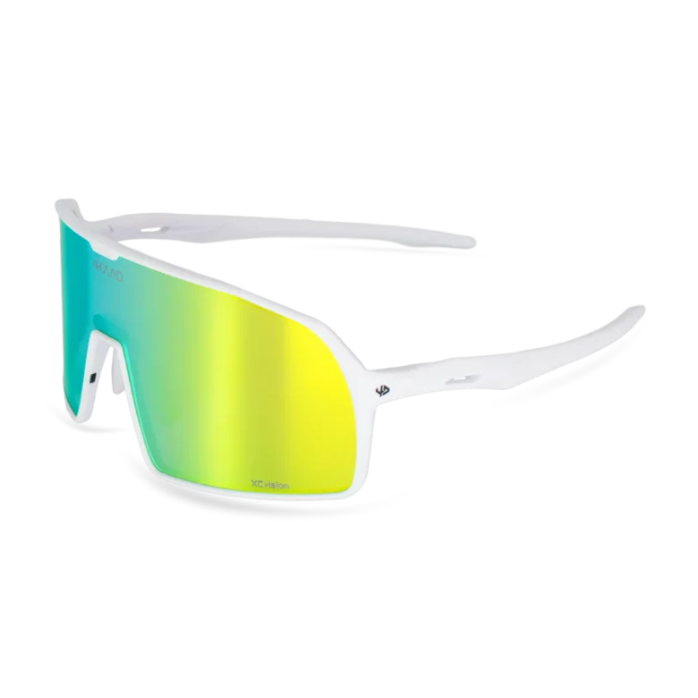Białe rowerowe okulary sportowe 4KAAD