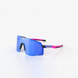 Niebiesko różowe rowerowe okulary 4KAAD
