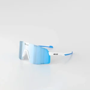 Biało niebieskie rowerowe okulary 4KAAD