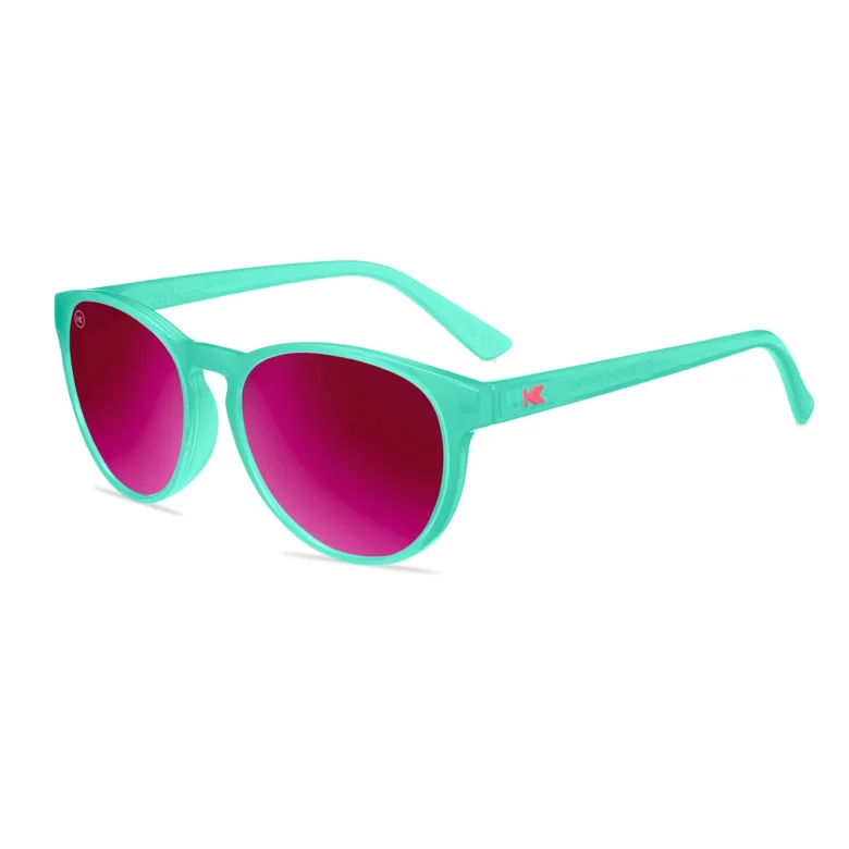 Turkusowe dziecięce okulary przeciwsłoneczne Shirley Temples Knockaround