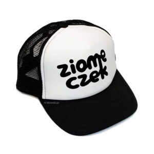 Czarno biała czapka z daszkiem Ziomeczek Minimiki