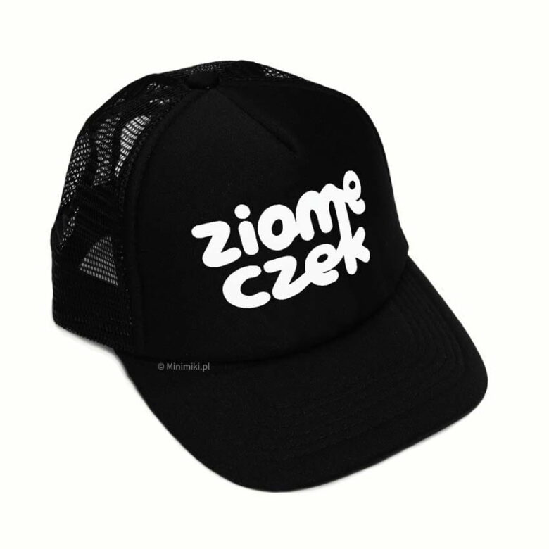 Czarna czapka z daszkiem Ziomeczek Minimiki