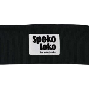 Czarna opaska dziecięca Spoko Minimiki
